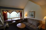 Living Room with Window Nook in Loft Condo in Waterville Valley